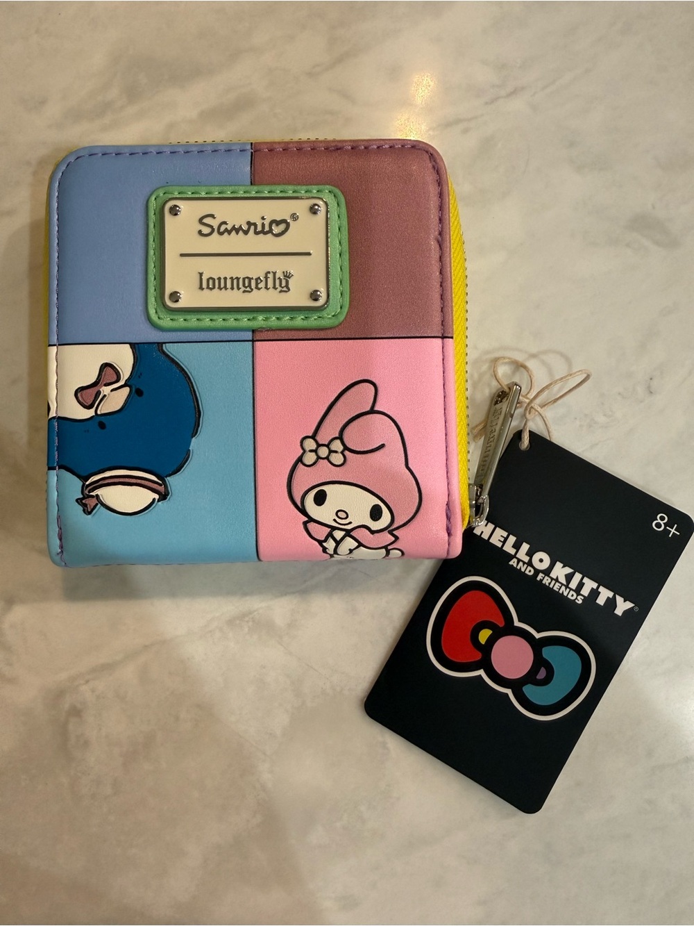 Loungefly Sanrio Color Block Zip Around Wallet